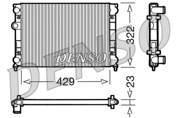 DENSO DRM32007 Radiatore, Raffreddamento motore-Radiatore, Raffreddamento motore-Ricambi Euro