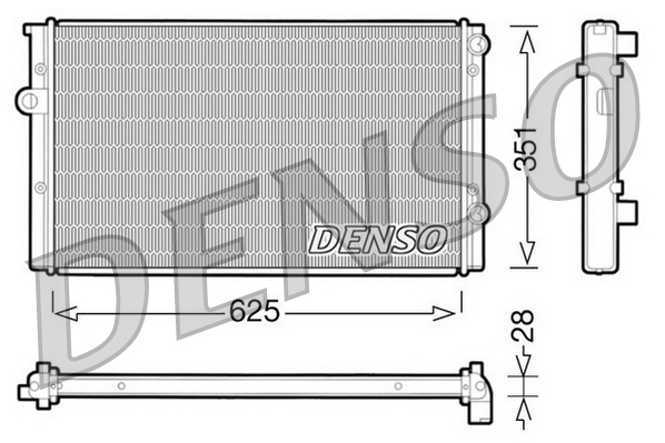 DENSO DRM32008 Radiatore, Raffreddamento motore