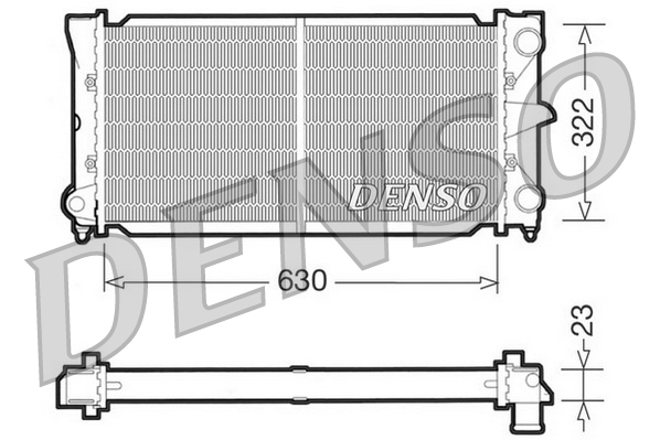 DENSO DRM32025 Radiatore, Raffreddamento motore