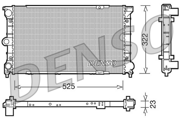 DENSO DRM32031 Radiatore, Raffreddamento motore-Radiatore, Raffreddamento motore-Ricambi Euro