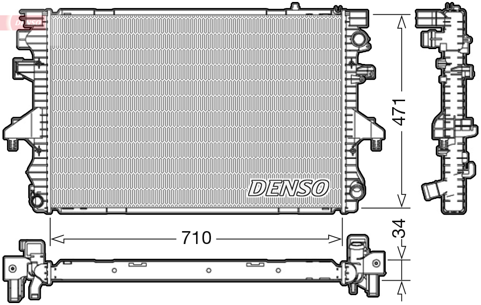 DENSO DRM32040 Radiator,...