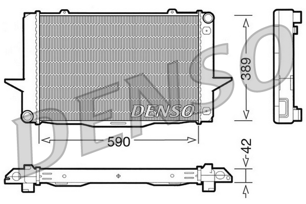 DENSO DRM33042 Radiatore, Raffreddamento motore-Radiatore, Raffreddamento motore-Ricambi Euro