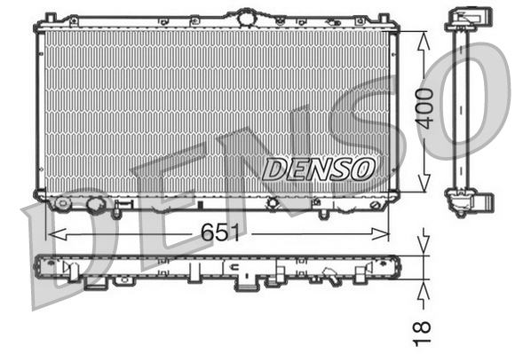 DENSO DRM33061 Radiatore, Raffreddamento motore