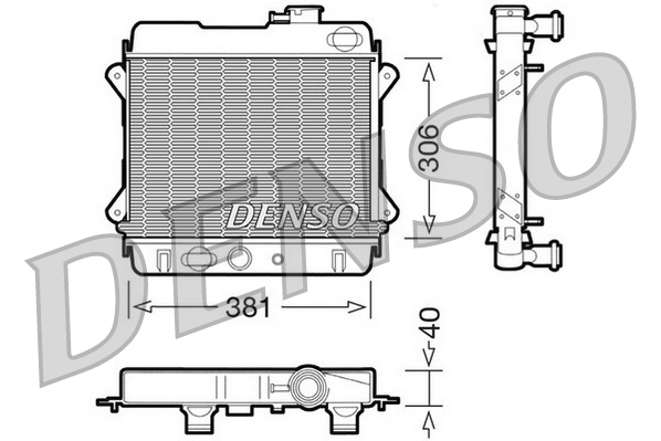 DENSO DRM34001 Radiatore, Raffreddamento motore