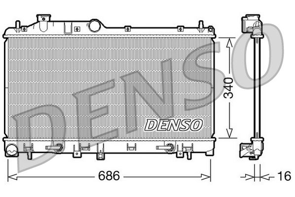 DENSO DRM36009 Radiator,...