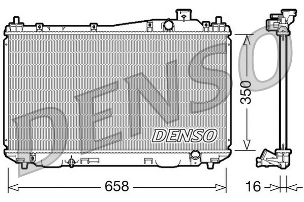 DENSO DRM40009 Radiatore, Raffreddamento motore