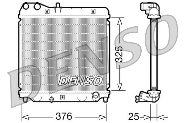 DENSO DRM40015 Radiatore, Raffreddamento motore