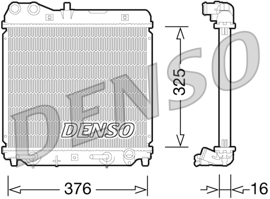 DENSO DRM40026 Radiatore, Raffreddamento motore