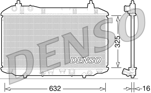 DENSO DRM40031 Radiatore, Raffreddamento motore