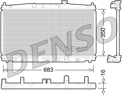 DENSO DRM40032 Radiatore, Raffreddamento motore