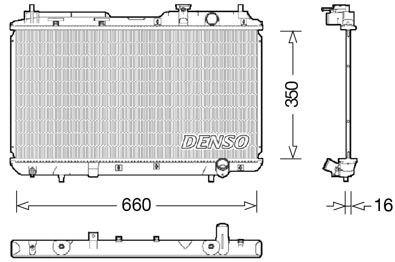 DENSO DRM40034 Radiatore, Raffreddamento motore