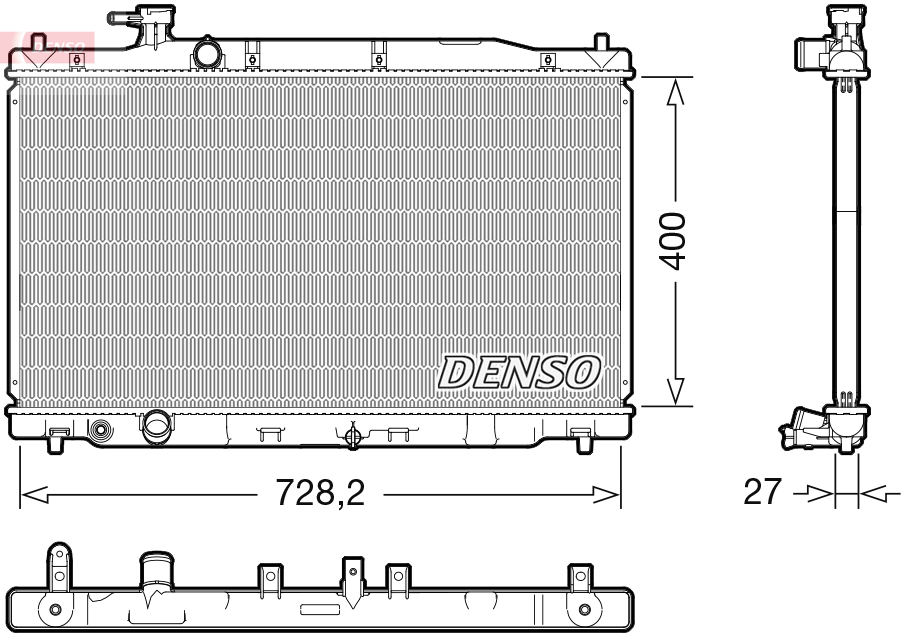 DENSO DRM40050 Radiator,...