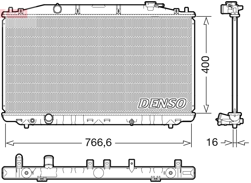 DENSO DRM40051 Radiator,...