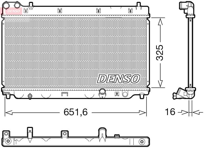 DENSO DRM40055 Radiatore, Raffreddamento motore