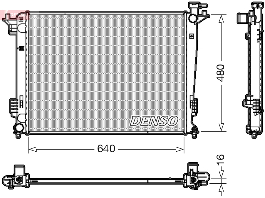 DENSO DRM41003 Radiatore, Raffreddamento motore