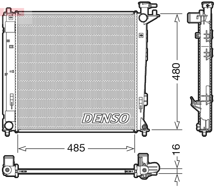 DENSO DRM41008 Radiatore, Raffreddamento motore