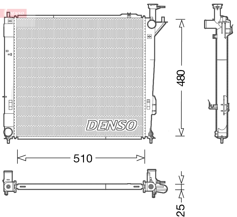 DENSO DRM41015 Radiatore, Raffreddamento motore