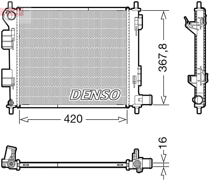 DENSO DRM41022 Radiatore, Raffreddamento motore