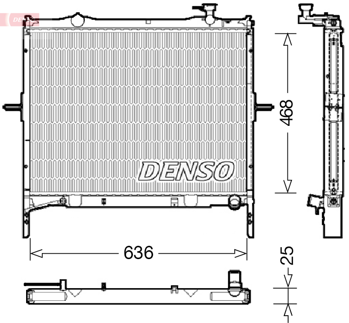 DENSO DRM43001 Radiatore, Raffreddamento motore