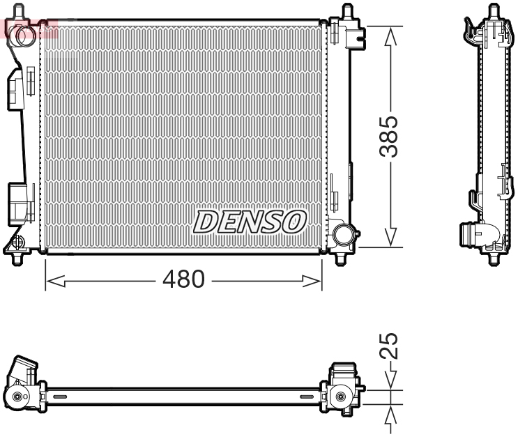 DENSO DRM43010 радиатор,...
