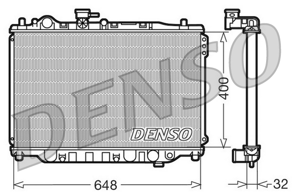 DENSO DRM44007 Radiatore, Raffreddamento motore-Radiatore, Raffreddamento motore-Ricambi Euro