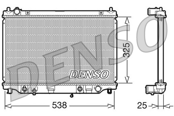 DENSO DRM44014 Radiatore, Raffreddamento motore-Radiatore, Raffreddamento motore-Ricambi Euro