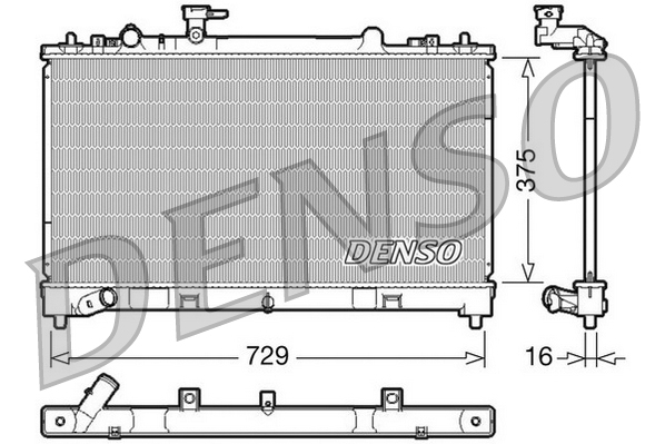 DENSO DRM44023 Radiator,...