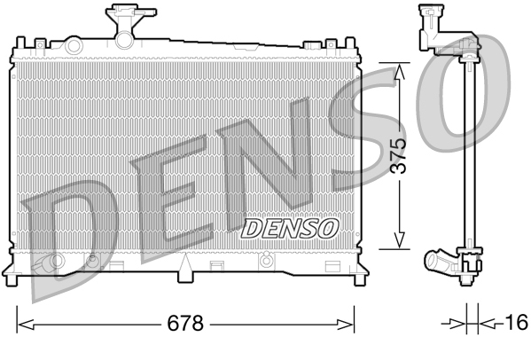 DENSO DRM44027 Radiatore, Raffreddamento motore