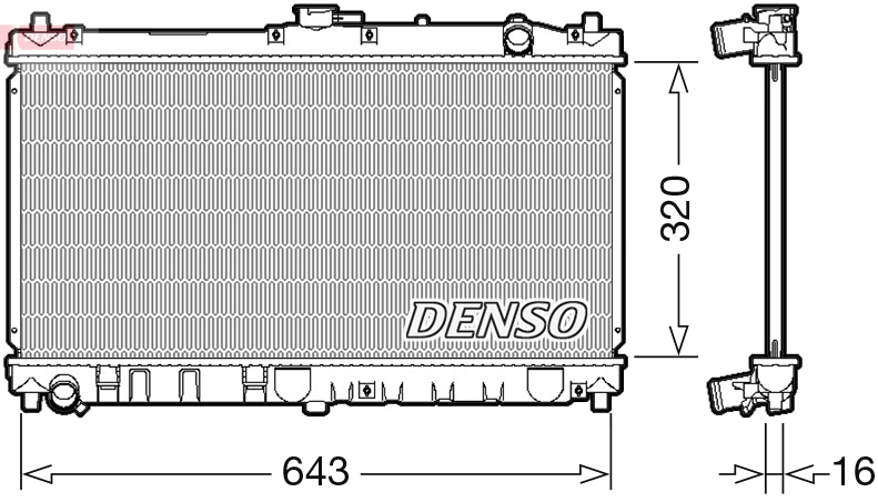 DENSO DRM44031 Radiatore, Raffreddamento motore