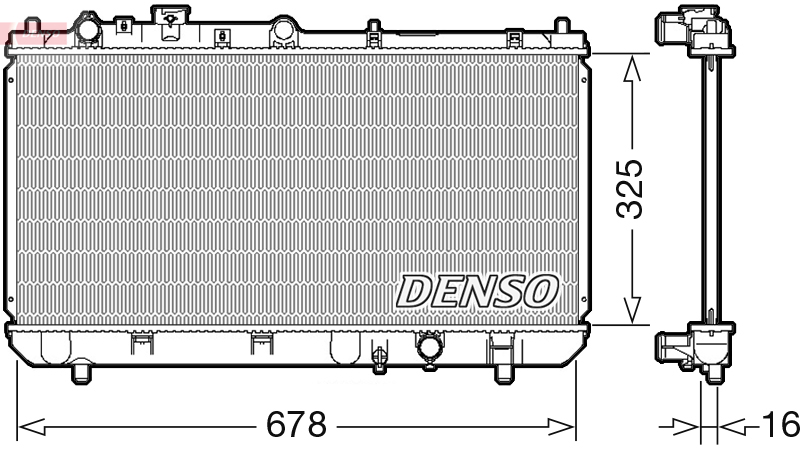 DENSO DRM44032 Radiatore, Raffreddamento motore