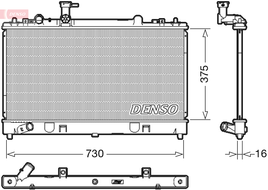 DENSO DRM44037 радиатор,...