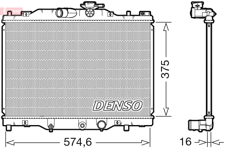 DENSO DRM44043 Radiator,...