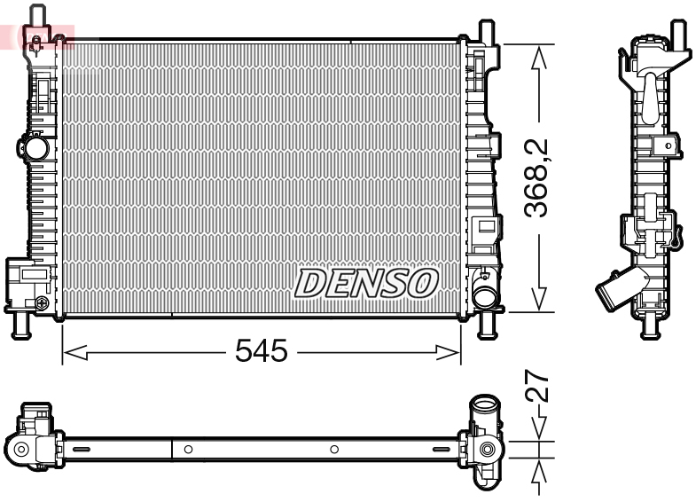 DENSO DRM44045 Radiator,...