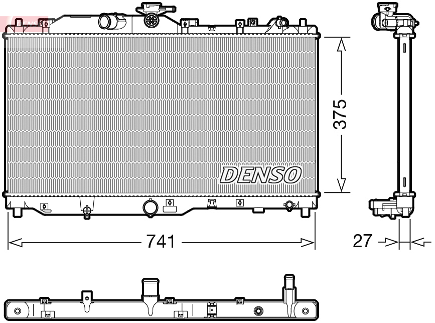 DENSO DRM44050 Chladič,...