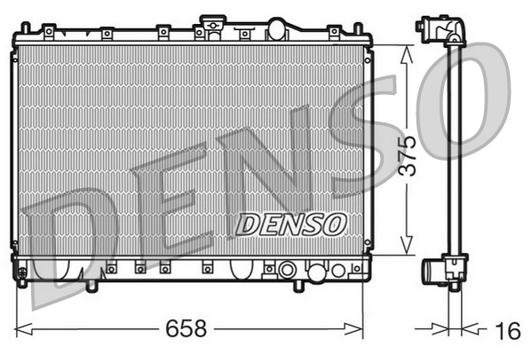DENSO DRM45002 Radiatore, Raffreddamento motore