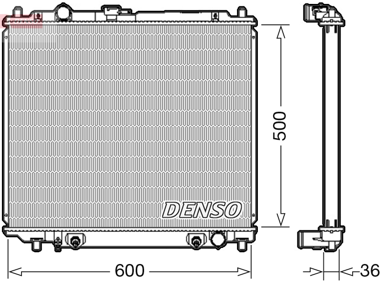 DENSO DRM45003 Radiatore, Raffreddamento motore-Radiatore, Raffreddamento motore-Ricambi Euro