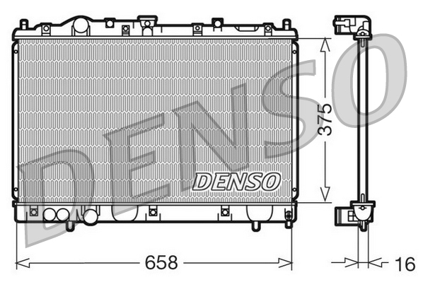 DENSO DRM45004 Radiatore, Raffreddamento motore
