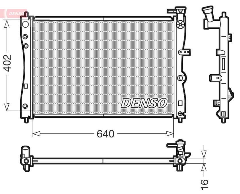 DENSO DRM45005 Radiatore, Raffreddamento motore