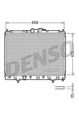 DENSO DRM45006 Radiatore, Raffreddamento motore