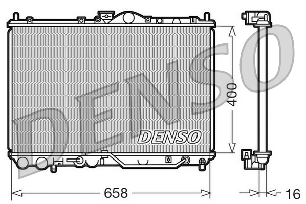 DENSO DRM45011 Radiatore, Raffreddamento motore-Radiatore, Raffreddamento motore-Ricambi Euro