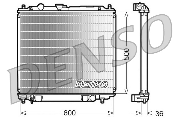 DENSO DRM45014 Radiatore, Raffreddamento motore-Radiatore, Raffreddamento motore-Ricambi Euro