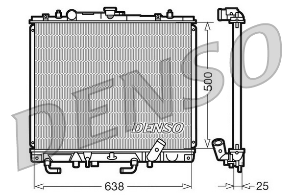 DENSO DRM45016 Radiatore, Raffreddamento motore