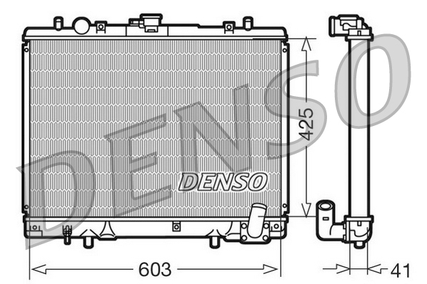 DENSO DRM45019 Radiatore, Raffreddamento motore