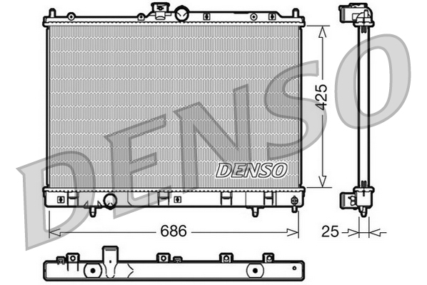 DENSO DRM45028 Radiator,...