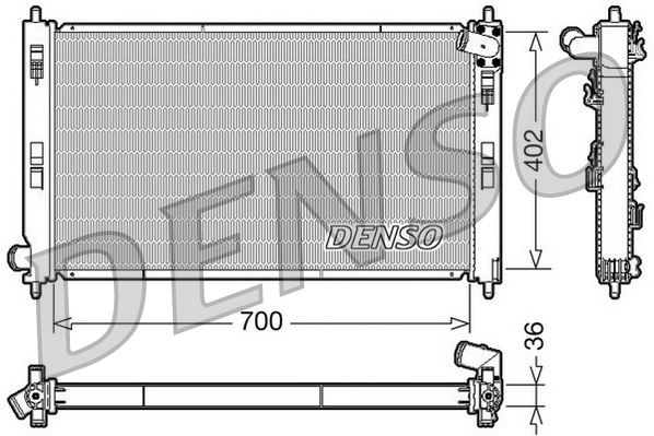 DENSO DRM45029 радиатор,...