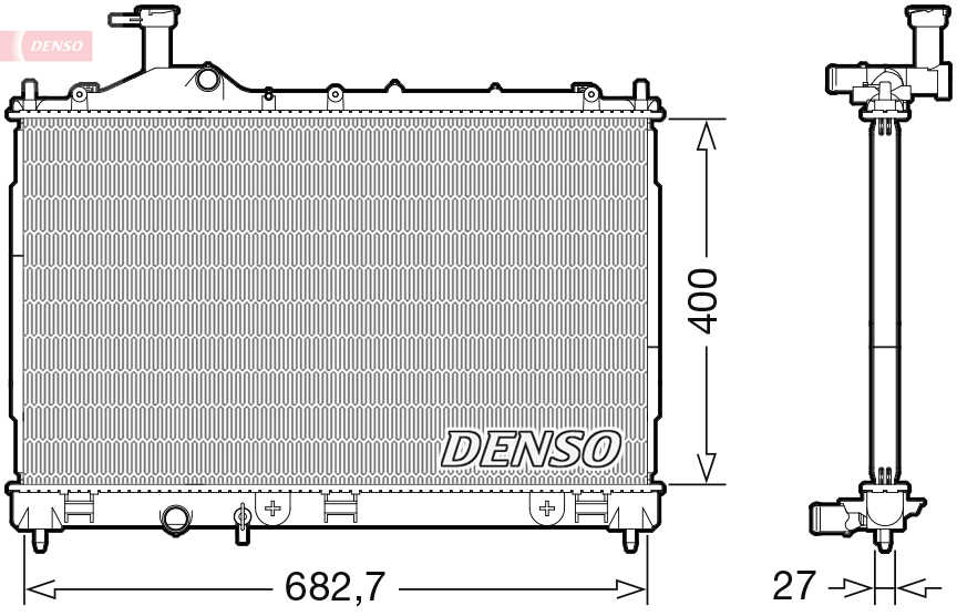 DENSO DRM45042 Radiatore, Raffreddamento motore
