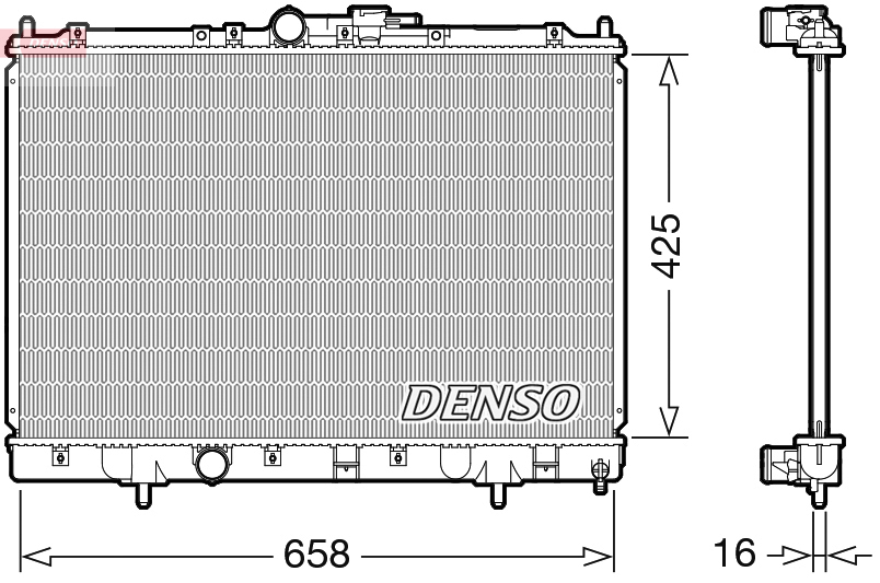 DENSO DRM45051 Radiatore, Raffreddamento motore
