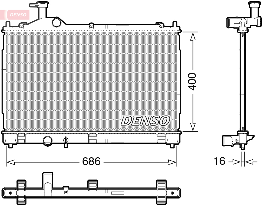 DENSO DRM45056 Chladič,...