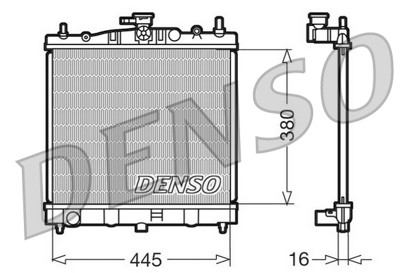 DENSO DRM46002 Radiatore, Raffreddamento motore
