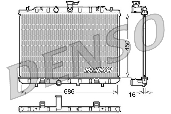 DENSO DRM46006 Radiator,...